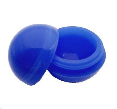 Vape Ape Medium Silicone Jar 1 ½ Inch Pop Top "Blue Ball" Blue