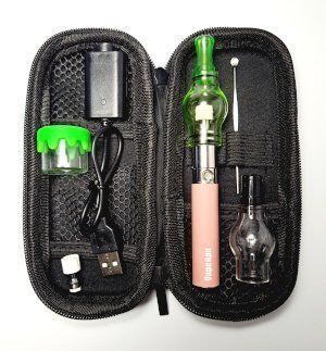 Best 1 Vape Ape Glass Globe Slime Green Complete kit Pink Battery