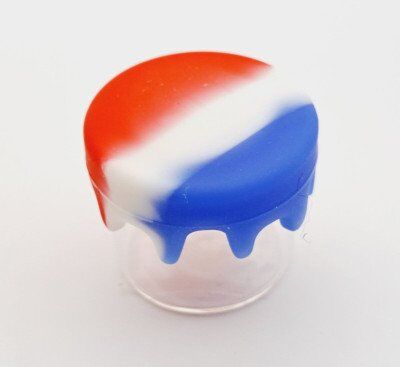 Vape Ape Small Glass Jar w/Silicone Lid USA Theme